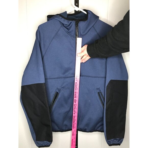 CC Filson Spire Fleece Pullover Hoodie 1/4 Granite Spire Zip Jacket Mens XS Blue - Picture 6 of 6